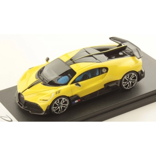 BUGATTI DIVO 2018 GLOSSY YELLOW 1:43 Looksmart Auto Stradali Modellino