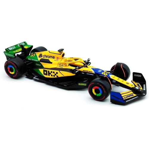 MCLAREN MCL 38 N.81 2nd MONACO GP 2024 OSCAR PIASTRI "SENNA 30th Anniversario" 1:43 Burago Formula 1 Modellino