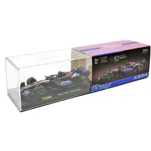 BWT RACING ALPINE A524 N.10 2024 PIERRE GASLY SIGNATURE 1:43 Burago Formula 1 Modellino