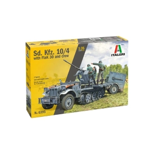 SD KFZ 10/4 W/FLAK 30 AND CREW KIT 1:35 Italeri Kit Mezzi Militari Modellino