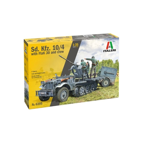 SD KFZ 10/4 W/FLAK 30 AND CREW KIT 1:35 Italeri Kit Mezzi Militari Modellino