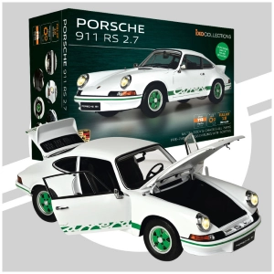 PORSCHE 911 RS 2.7 WHITE METAL KIT SOUNDS/LIGHTS/OPENINGS-713 PARTS 1:8 Ixo Model Kit Auto Modellino