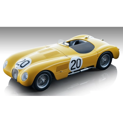 JAGUAR C-TYPE N.20 LE MANS 1953 R.LAURENT-C.DE TORNACO 1:18 Tecnomodel Auto Competizione Modellino