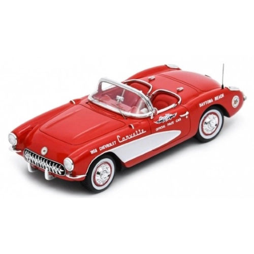 CORVETTE C1 V8 PACE CAR DAYTONA 1956 RED RESIN 1:43 Schuco Auto Stradali Modellino