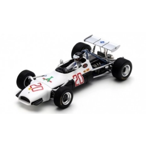 BRABHAM BT30 N.20 GERMAN GP 1969 KURT AHRENS 1:43 Spark Model Formula 1 Modellino