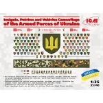 GALLONI, STEMMI E CAMMUFFAMENTI OF VEHICLES OF THE UKRAINE KIT 1:35 ICM Kit Mezzi Militari Modellino
