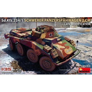 SD.KFZ.234/1 SCHWERER PANZERSPÄHWAGEN 2 CM LATE MOD KIT 1:35 Miniart Kit Mezzi Militari Modellino