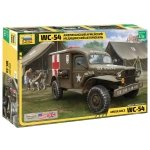 DODGE WC-54 U.S. MILITARY AMBULANCE KIT 1:35 Zvezda Kit Mezzi Militari Modellino