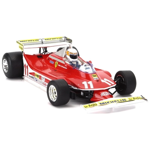 FERRARI 312T4 SHORT TAIL N.11 WINNER MONACO GP 1979 WITH PILOT JODY SCHECKTER WORLD CHAMPION 1:18 Burago Formula 1 Modellino