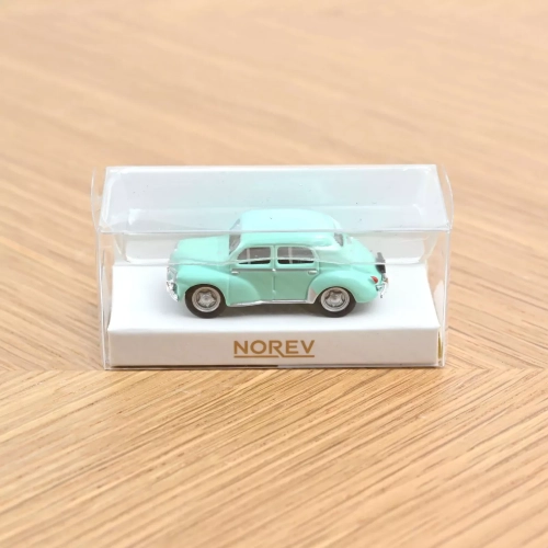 RENAULT 4CV 1955 WATER GREEN 1:87 Norev Auto Stradali Modellino