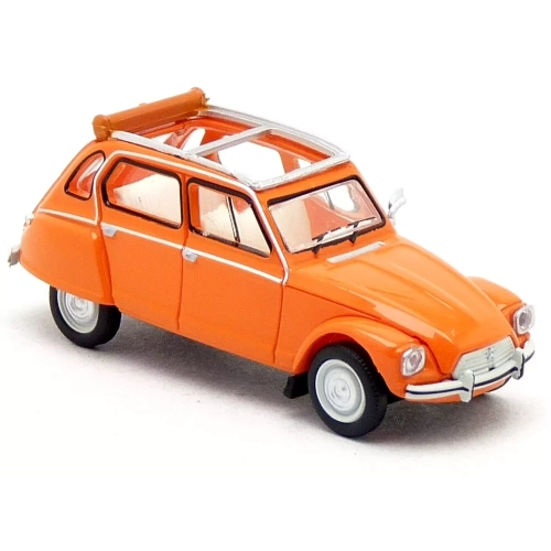 CITROEN DYANE 1976 ORANGE 1:87 Brekina Auto Stradali Modellino