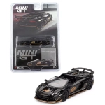 LAMBORGHINI AVENTADOR SVJ 63 ROADSTER 2023 ALDEBARAN BLACK 1:64 Mini GT Auto Stradali Modellino