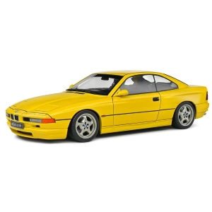 BMW 8-SERIES 850 CSI (E31) COUPE 1992 YELLOW 1:18 Solido Auto Stradali Modellino