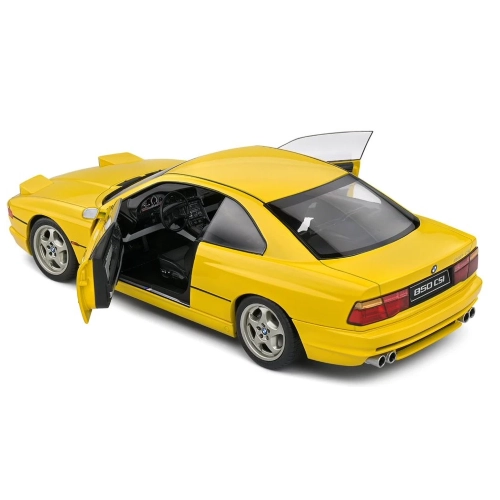 BMW 8-SERIES 850 CSI (E31) COUPE 1992 YELLOW 1:18 Solido Auto Stradali Modellino