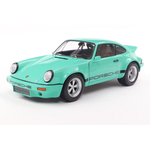 PORSCHE 911 RS 3.0L COUPE IROC DAYTONA 1974 GREEN 1:18 Solido Auto Stradali Modellino