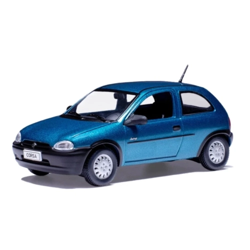 OPEL CORSA B SWING 1995 METALLIC DARK AQUAMARINE 1:43 Ixo Model Auto Stradali Modellino