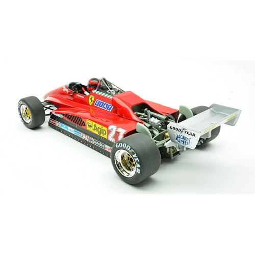FERRARI 126C2 N.27 BELGIAN GP 1982 G.VILLENEUVE 1:18 ModelCarGroup Formula 1 Modellino