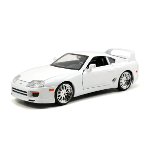 BRIAN'S TOYOTA SUPRA 1995 FAST & FURIOUS WHITE 1:24 Jada Toys Movie Modellino