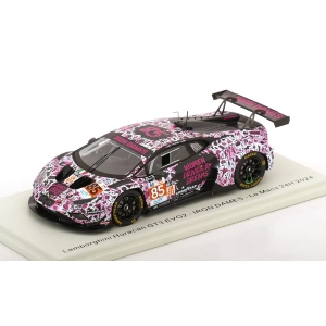 LAMBORGHINI HURACAN GT3 N.85 IRON DAMES 24H LE MANS 2024 BOVY-FREY-GATTING 1:43 Spark Model Auto Competizione Modellino
