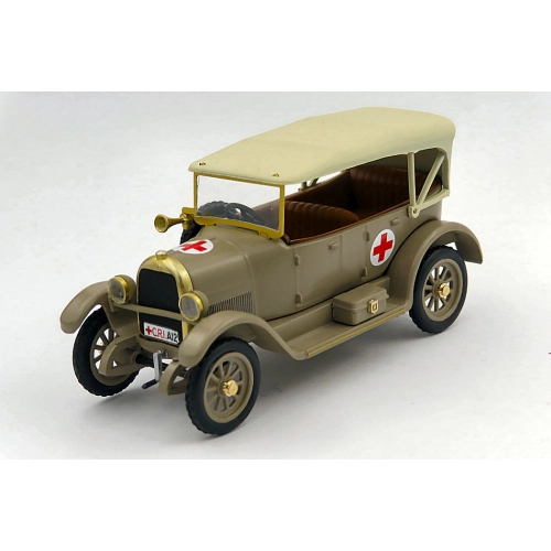 FIAT 501 TORPEDO CROCE ROSSA ITALIANA 1936 1:43 Rio Ambulanze Modellino