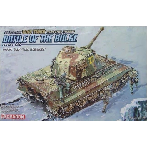 SD KFZ KINGTIGER HENSCHEL TURRET (BATTLE OF BULGE) KIT 1:35 Dragon Kit Mezzi Militari Modellino