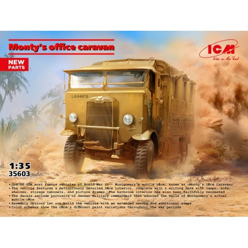 SIR BERNARD MONTGOMERY'S LEYLAND RETRIEVER KIT 1:35 ICM Kit Mezzi Militari Modellino