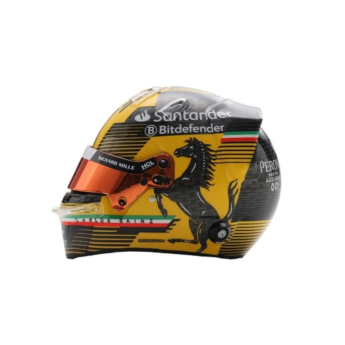 HELMET CARLOS SAINZ TEAM FERRARI HP ITALIAN GP 2024 1:5 Looksmart Caschi Modellino