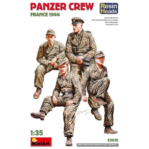 PANZER CREW FRANCE 1944 KIT 1:35 Miniart Kit Figure Militari Modellino