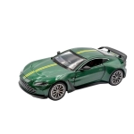 ASTON MARTIN V12 VANTAGE GREEN WITH YELLOW STRIPES 1:24 RE.EL.Toys Auto Stradali Modellino
