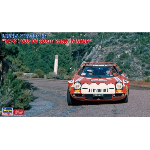 LANCIA STRATOS HF TOUR DE CORSE 1975 KIT 1:24 Hasegawa Kit Auto Modellino
