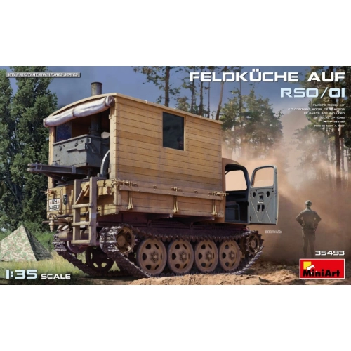 FELDKUCHE AUF RSO/01 KIT 1:35 Miniart Kit Mezzi Militari Modellino