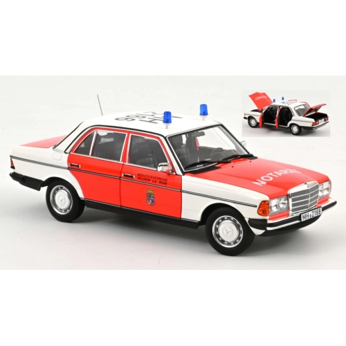 MERCEDES 200 1984 EMERCENCY AMBULANCE 1:18 Norev Ambulanze Modellino