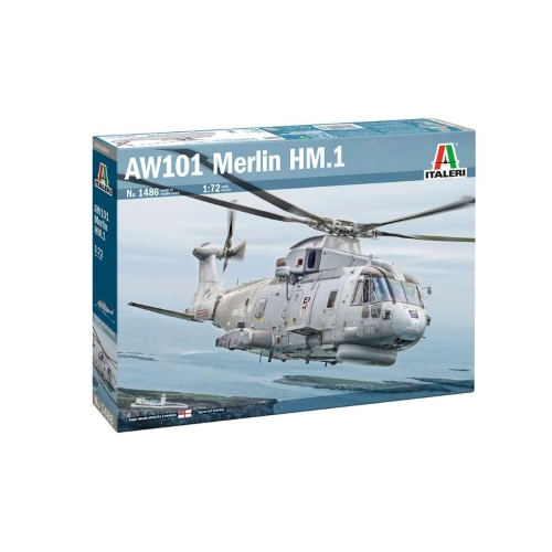 AW-101 MERLIN HM.1 KIT 1:72 Italeri Kit Elicotteri Modellino