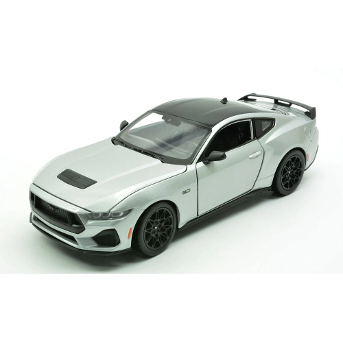 FORD MUSTANG GT 2024 SILVER 1:25 Welly Auto Stradali Modellino