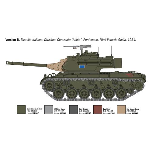 M47 PATTON KIT 1:35 Italeri Kit Mezzi Militari Modellino