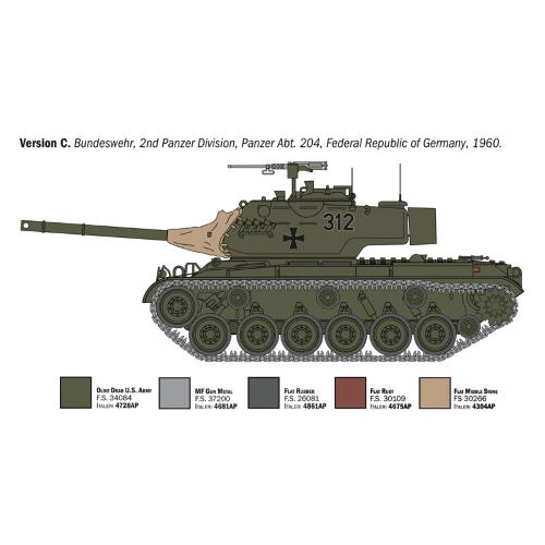 M47 PATTON KIT 1:35 Italeri Kit Mezzi Militari Modellino