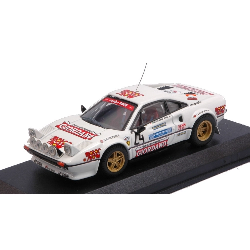 FERRARI 308 GTB N.24 RALLY LUNA 1980 GIORDANO-BOLLA 1:43 Best Model Auto Rally Modellino