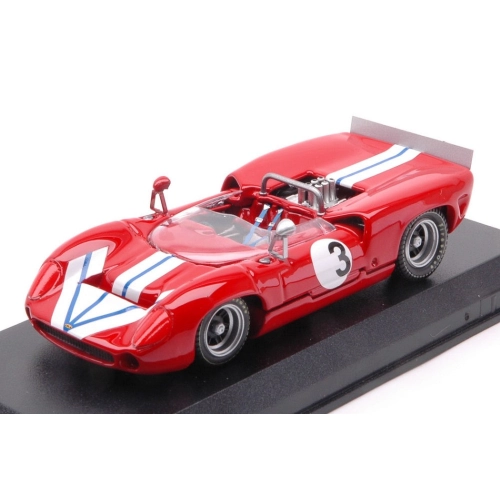 LOLA T70 SPIDER N.3 BRIDGEHAMPTON 1968 1:43 Best Model Auto Competizione Modellino
