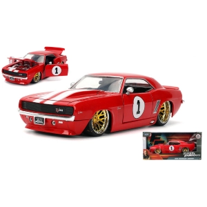 CHEVROLET CAMARO N.1 FAST & FURIOUS RED/WHITE 1:24 Jada Toys Movie Modellino