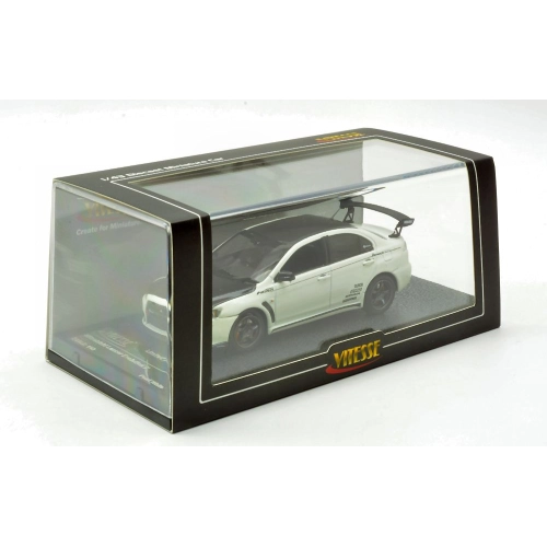 MITSUBISHI LANCER EVO X 2011 PEARL WHITE 1:43 Vitesse Auto Stradali Modellino