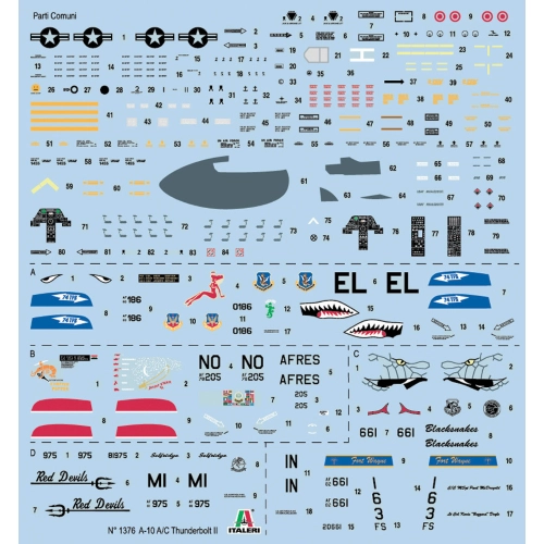 A-10 GULF WAR KIT 1:72 Italeri Kit Aerei Modellino