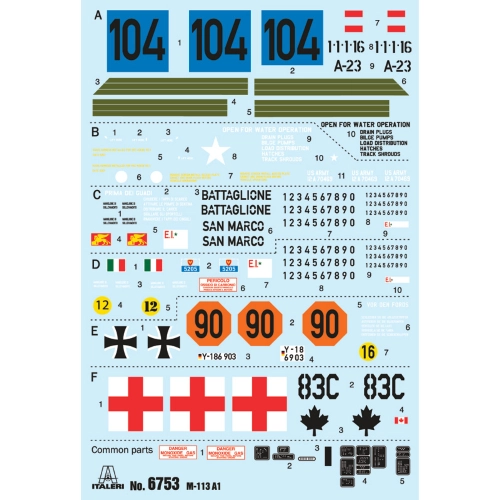 M113 A1 ARMOURED PERSONNEL CARRIER KIT 1:35 Italeri Kit Mezzi Militari Modellino