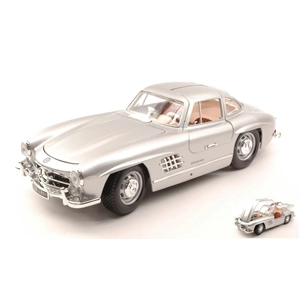 MERCEDES 300 SL 1954 SILVER 1:18 Burago Auto Stradali Modellino
