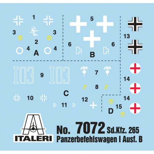 SD KFZ 265 KIT 1:72 Italeri Kit Mezzi Militari Modellino