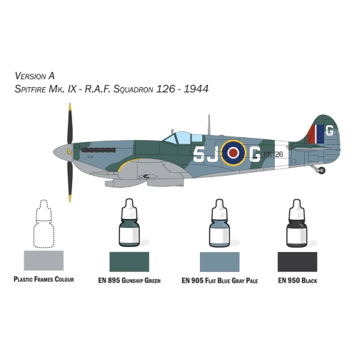 SPITFIRE MK.IX KIT 1:72 Italeri Kit Aerei Modellino