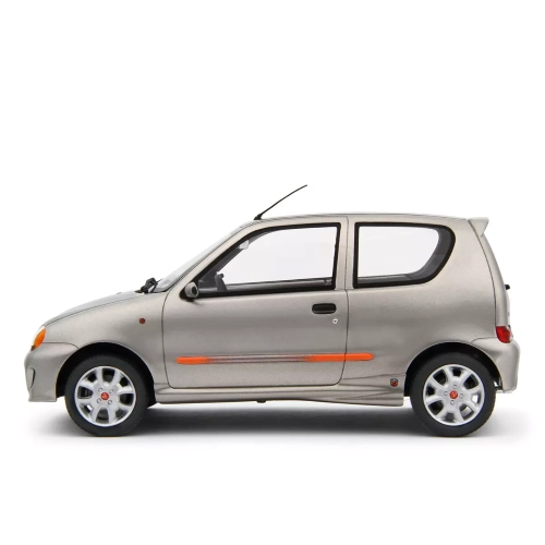 FIAT 600 SPORTING ABARTH 1998 METALLIC GREY 1:18 Laudo Racing Auto Stradali Modellino