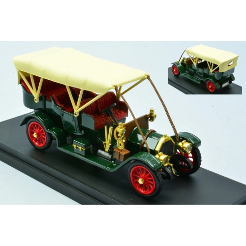 FIAT 60 CV 1905 GREEN WITH SOFT TOP CREAM 1:43 Rio Auto d'Epoca Modellino