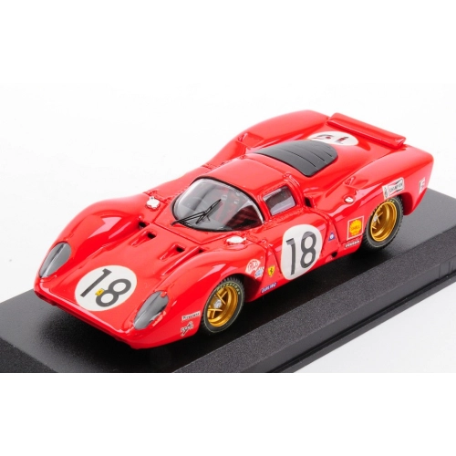 FERRARI 312 P COUPE' N.18 24H LE MANS 1969 P.RODRIGUEZ-D.PIPER 1:43 Best Model Auto Competizione Modellino