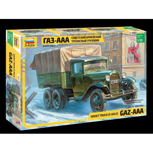 GAZ AAA SOVIET TRUCK WWII KIT 1:35 Zvezda Kit Mezzi Militari Modellino