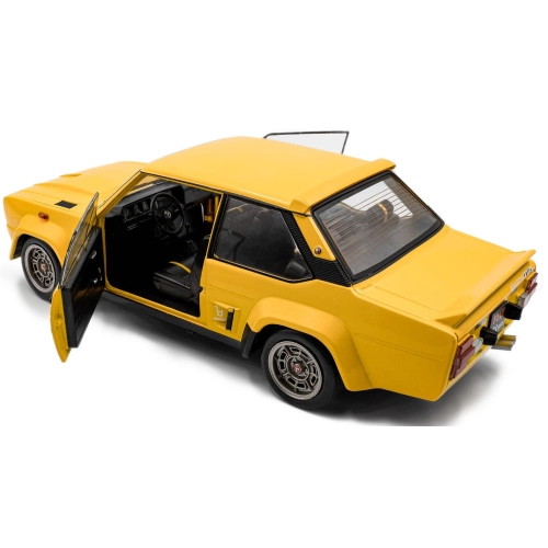 FIAT 131 ABARTH 1980 YELLOW 1:18 Solido Auto Stradali Modellino